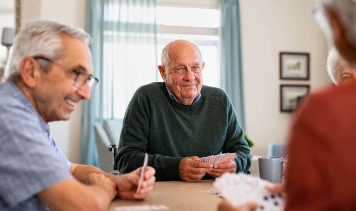 A Clovis man plays cards