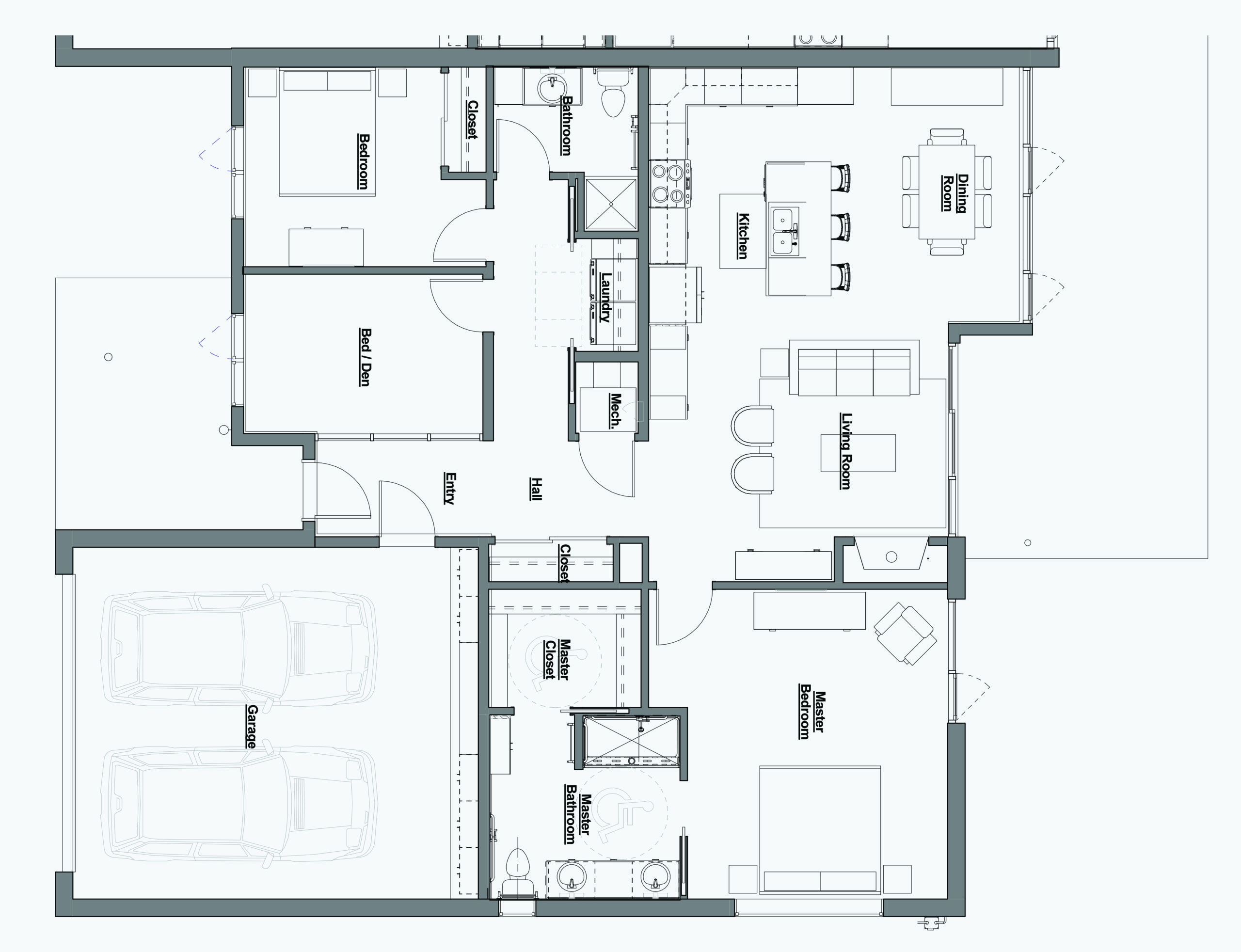 Westwood Villas - Unit E Floor plan - Generations LLC