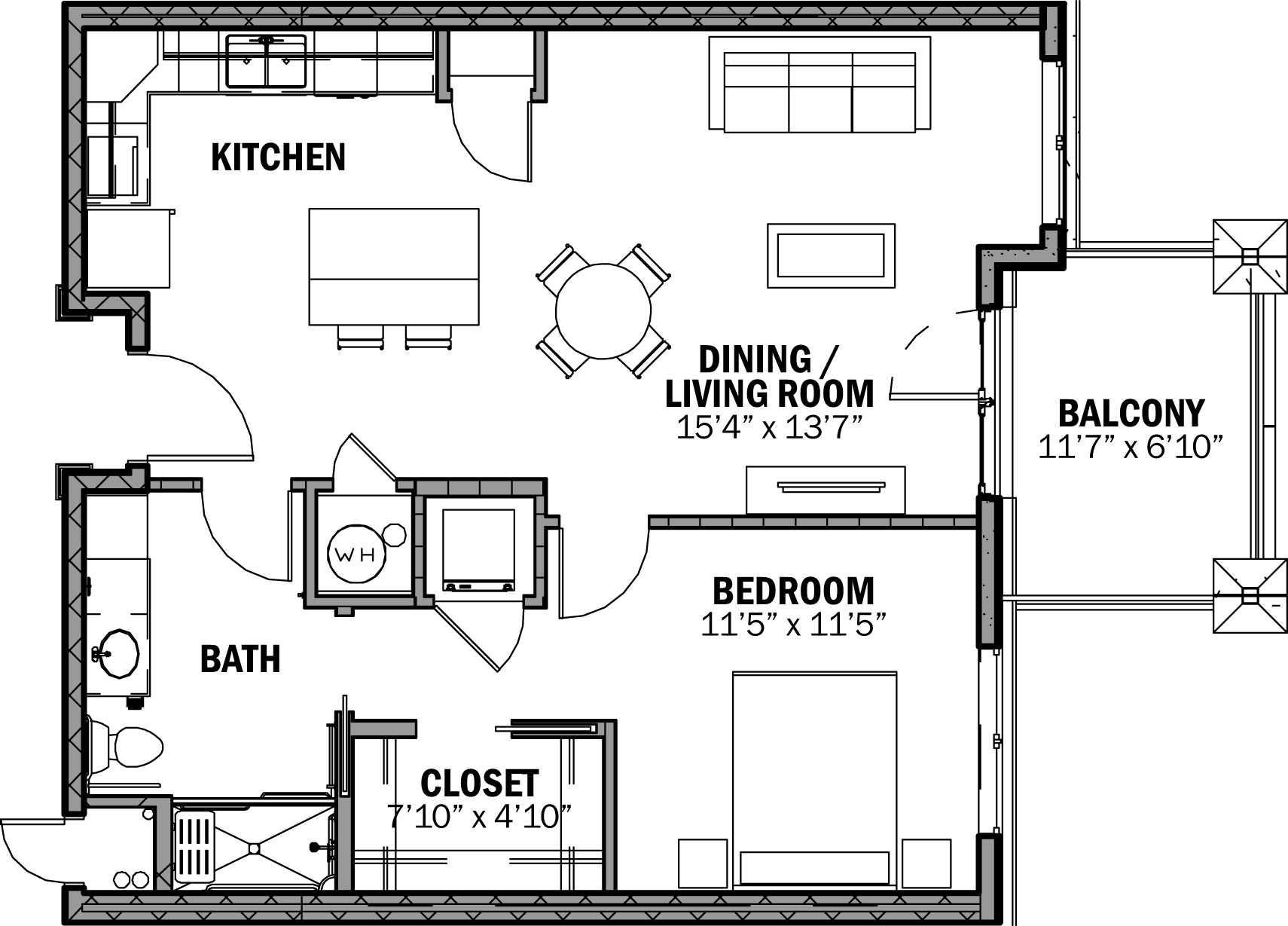 The Windsor - One bedroom apartment - Generations LLC