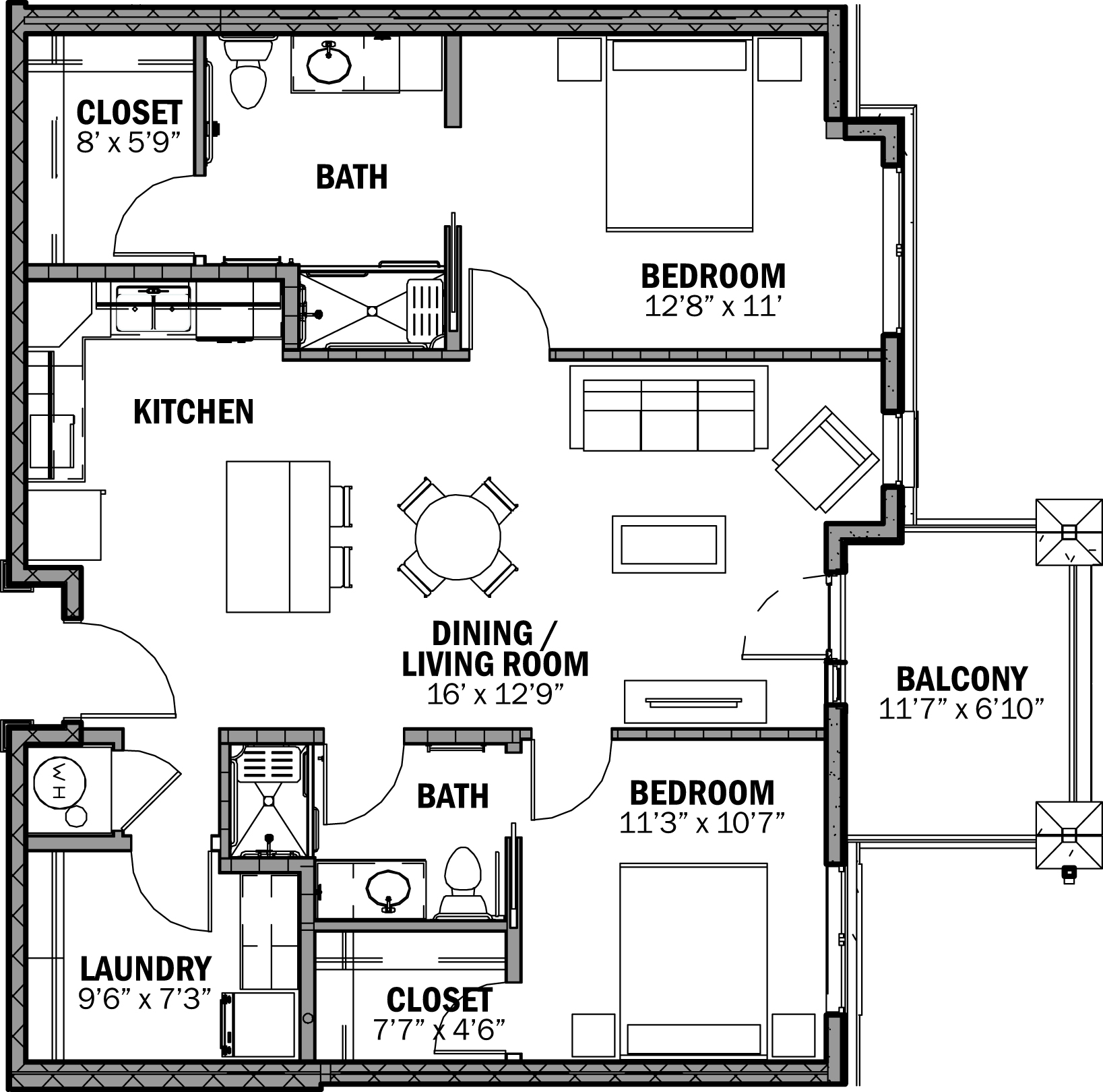 The Windsor - 2 Bedroom - Generations LLC