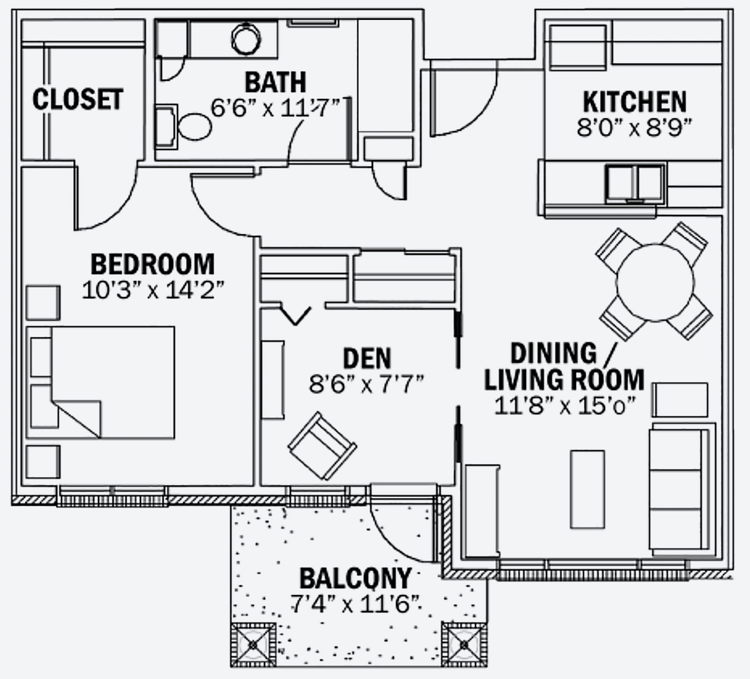 The Winslow - 1 bedroom plus den - Generations LLC